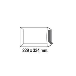 Bolsas C4 Sam - Offset blanco - 229 x 324 mm - 100 g - Tira de silicona - Caja 250 bolsas
