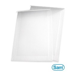 Bolsas con dorso de cartón - Offset - 229 x 324 mm - 90 g - Color blanco - Caja 100 bolsas