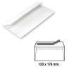 Sobres comercial Sam - 120 x 176 mm - 90 g - Tira de silicona - Color blanco - Caja 500 sobres