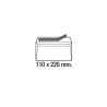 Sobres C5 Sam - 110 x 220 mm - 90 g - Tira de silicona - Ventana izquierda - Color blanco - Caja 500 sobres