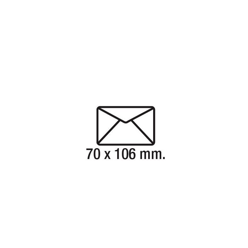 Sobres tarjeta de visita Sam - 70 x 106 mm - 90 g - Engomado - Color blanco - Caja 100 sobres Sobres tarjeta de visita Sam - 70 x 106 mm - 90 g - Engomado - Color blanco - Caja 100 sobres