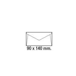 Sobres C6 Sam - 90 x 140 mm - 90 g - Engomado - Color blanco - Caja 500 sobres