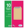 Bolsas Sam - Kraft - 229 x 324 mm - 90 g - Tira de silicona - Pack 10 bolsas
