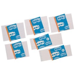 Libreta Lamela - Grapada - Cartón - cuarto apaisado - Cuadrovía 8 mm - 16 hojas - 70 g - Color azul