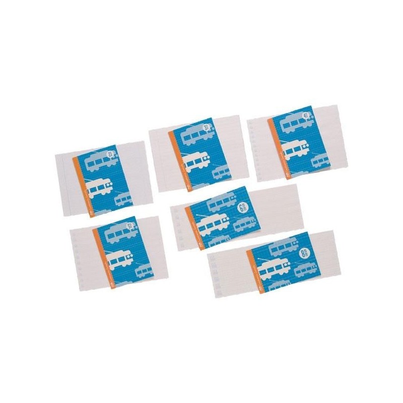 Libreta Lamela - Grapada - Cartón - Cuarto - Cuadrovía 3 mm - 30 hojas - 70 g - Color azul