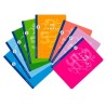Libreta Lamela - Grapada - Cartón - Cuarto - Cuadrovía 2,5 mm - 50 hojas - 90 g - Colores surtidos