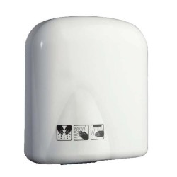 Secador de manos eléctrico Sie - Sensor óptico - ABS - Color blanco