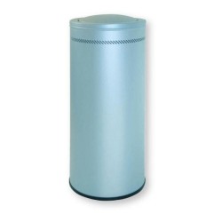 Papelera con tapa basculante Sie - Acero inoxidable - 57 L - Color plata