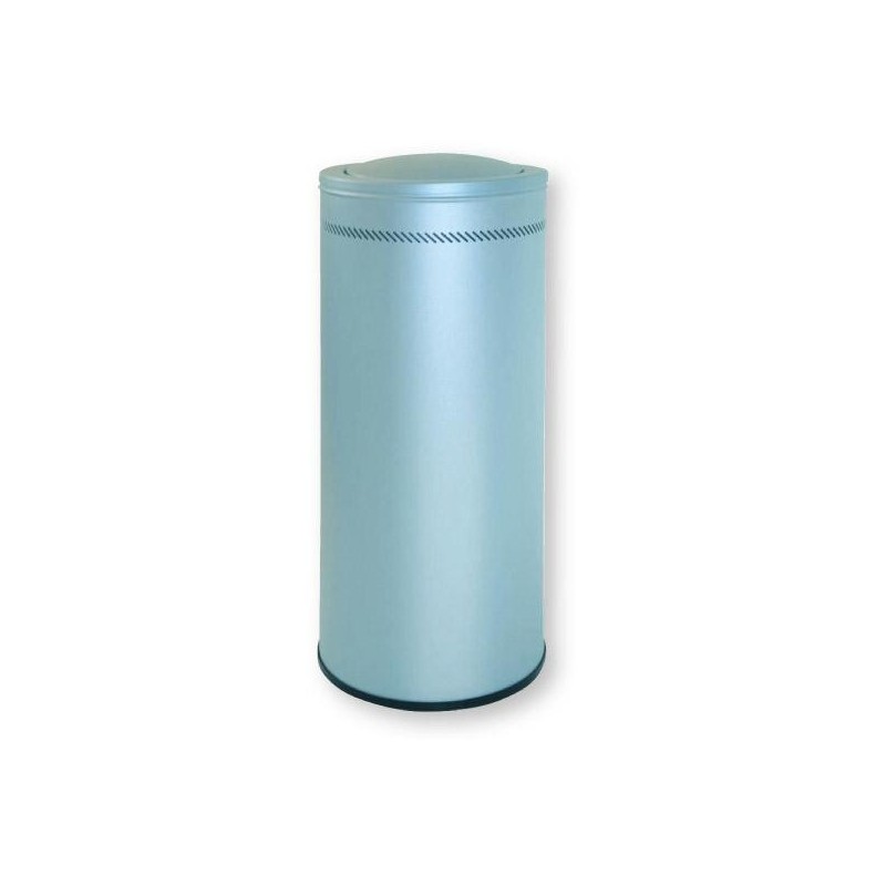 Papelera con tapa basculante Sie - Acero inoxidable - 57 L - Color plata