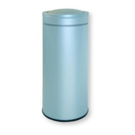 Papelera con tapa basculante Sie - Acero inoxidable - 57 L - Color plata