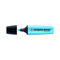 Marcador fluorescente Stabilo Boss - Punta biselada - Trazo 2 mm y 5 mm - Color azul