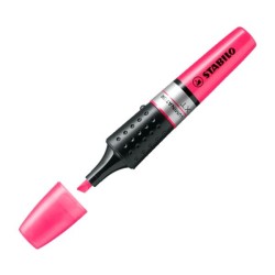 Marcador fluorescente Stabilo Boss Luminator - Punta biselada - Trazo 2 mm y 5 mm - Color rosa