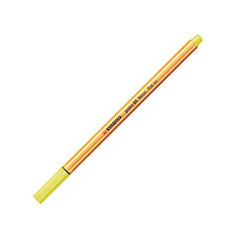 Rotulador Stabilo Point 88 - Punta 0,4 mm - Color amarillo neón Rotulador Stabilo Point 88 - Punta 0,4 mm - Color amarillo neón