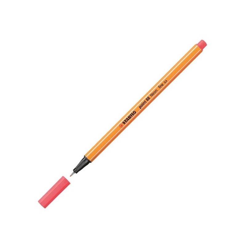 Rotulador Stabilo Point 88 - Punta 0,4 mm - Color rojo neón Rotulador Stabilo Point 88 - Punta 0,4 mm - Color rojo neón
