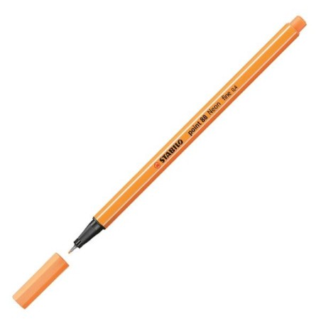 Rotulador Stabilo Point 88 - Punta 0,4 mm - Color naranja neón