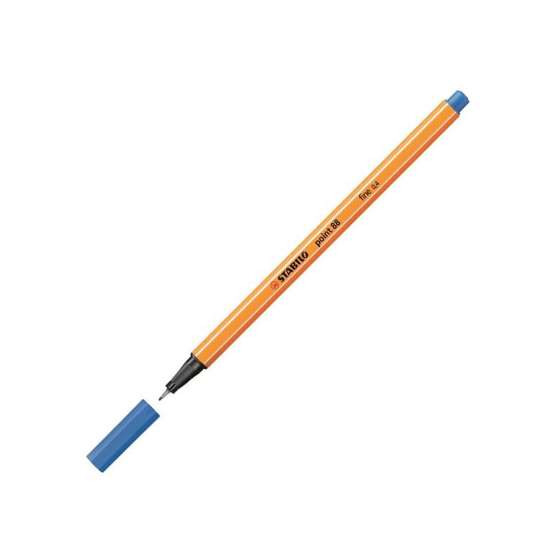 Rotulador Stabilo Point 88 - Punta 0,4 mm - Color azul ultramar Rotulador Stabilo Point 88 - Punta 0,4 mm - Color azul ultramar