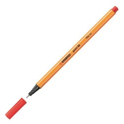 Rotulador Stabilo Point 88 - Punta 0,4 mm - Color rojo