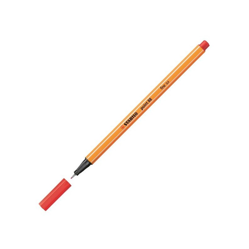 Rotulador Stabilo Point 88 - Punta 0,4 mm - Color rojo Rotulador Stabilo Point 88 - Punta 0,4 mm - Color rojo
