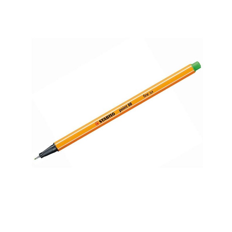 Rotulador Stabilo Point 88 - Punta 0,4 mm - Color verde hoja Rotulador Stabilo Point 88 - Punta 0,4 mm - Color verde hoja