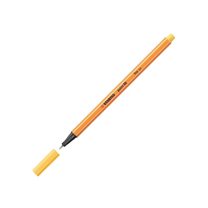Rotulador Stabilo Point 88 - Punta 0,4 mm - Color amarillo Rotulador Stabilo Point 88 - Punta 0,4 mm - Color amarillo