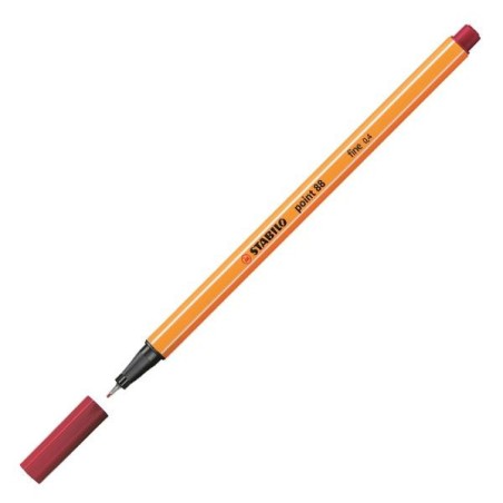 Rotulador Stabilo Point 88 - Punta 0,4 mm - Color carmesí