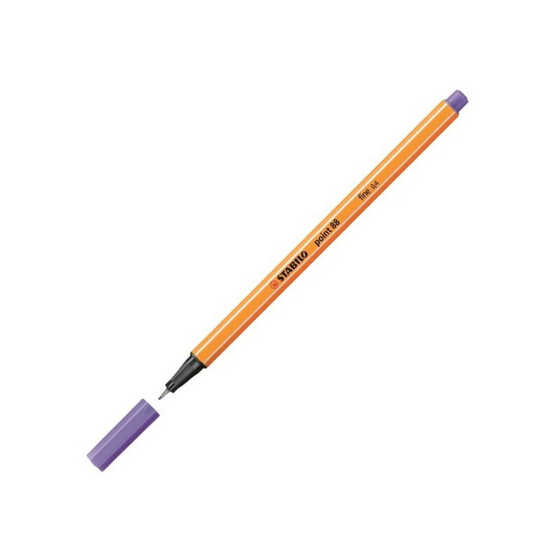 Rotulador Stabilo Point 88 - Punta 0,4 mm - Color lila claro
