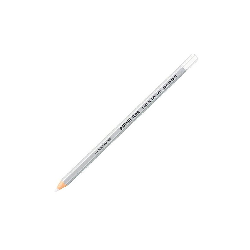 Lápiz Staedtler Lumocolor non-permanent - Color blanco Lápiz Staedtler Lumocolor non-permanent - Color blanco