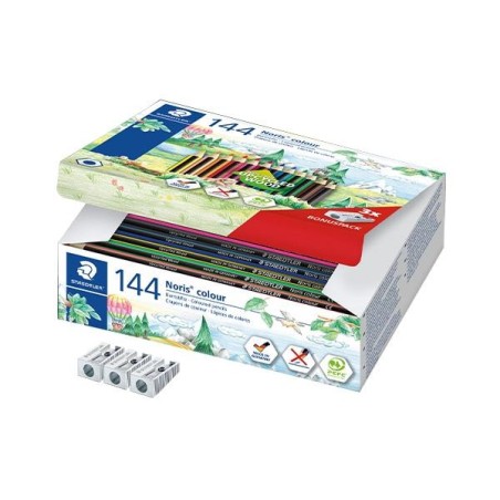 Lápiz de color Staedtler Noris Colour - 3 mm - Colores surtidos - School Pack 144 ud