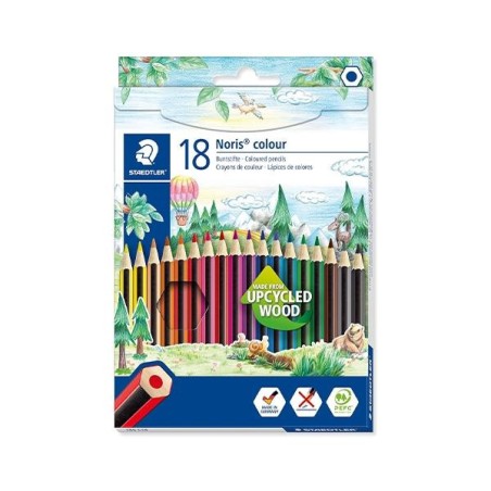 Lápiz de color Staedtler Noris Colour - 3 mm - Colores surtidos - Estuche 18 ud