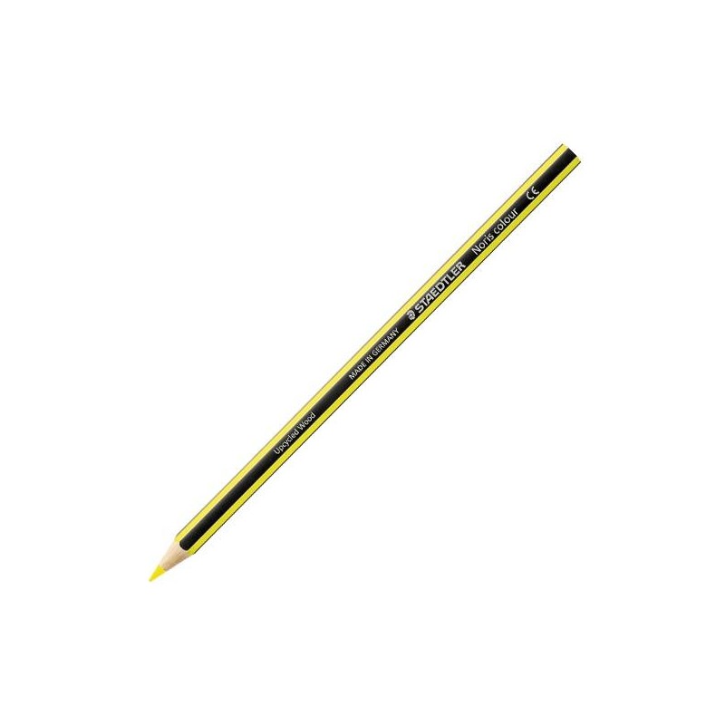 Lápiz de color Staedtler Noris Colour - 3 mm - Color amarillo - Caja 12 ud Lápiz de color Staedtler Noris Colour - 3 mm - Color amarillo - Caja 12 ud