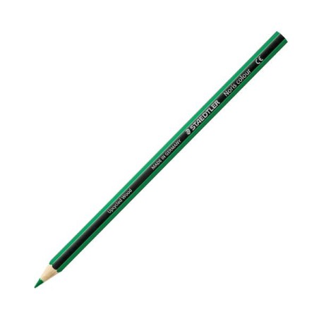 Lápiz de color Staedtler Noris Colour - 3 mm - Color verde oscuro - Caja 12 ud