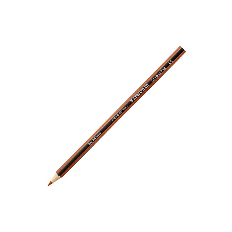 Lápiz de color Staedtler Noris Colour - 3 mm - Color marrón claro - Caja 12 ud