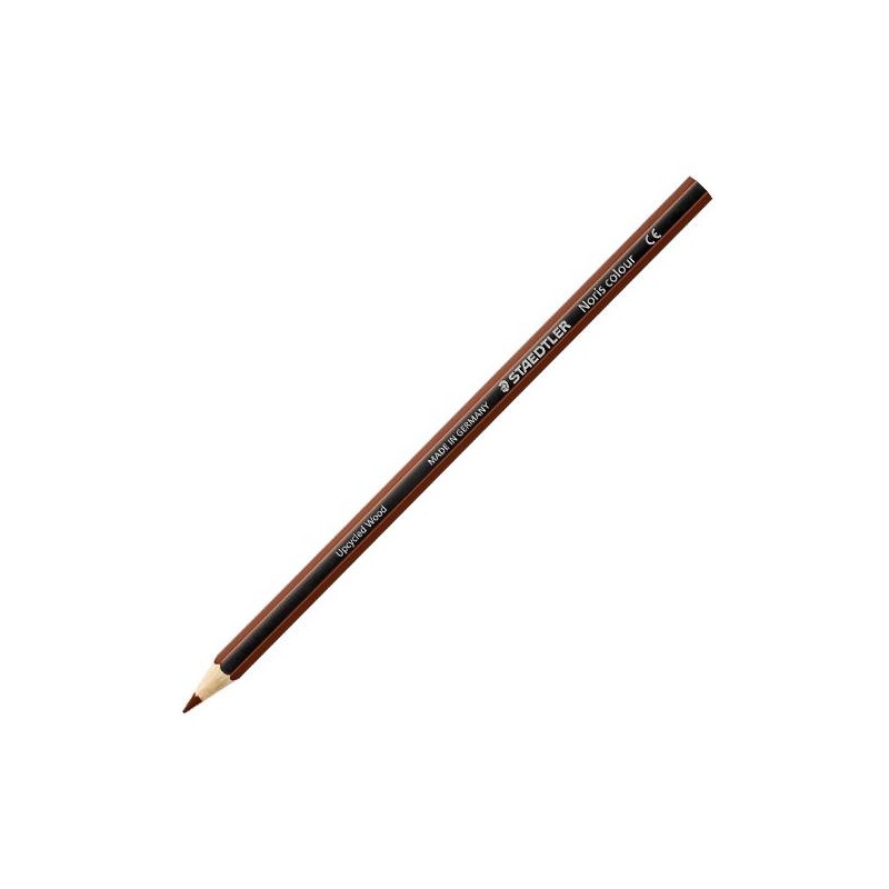 Lápiz de color Staedtler Noris Colour - 3 mm - Color marrón oscuro - Caja 12 ud Lápiz de color Staedtler Noris Colour - 3 mm - Color marrón oscuro - Caja 12 ud