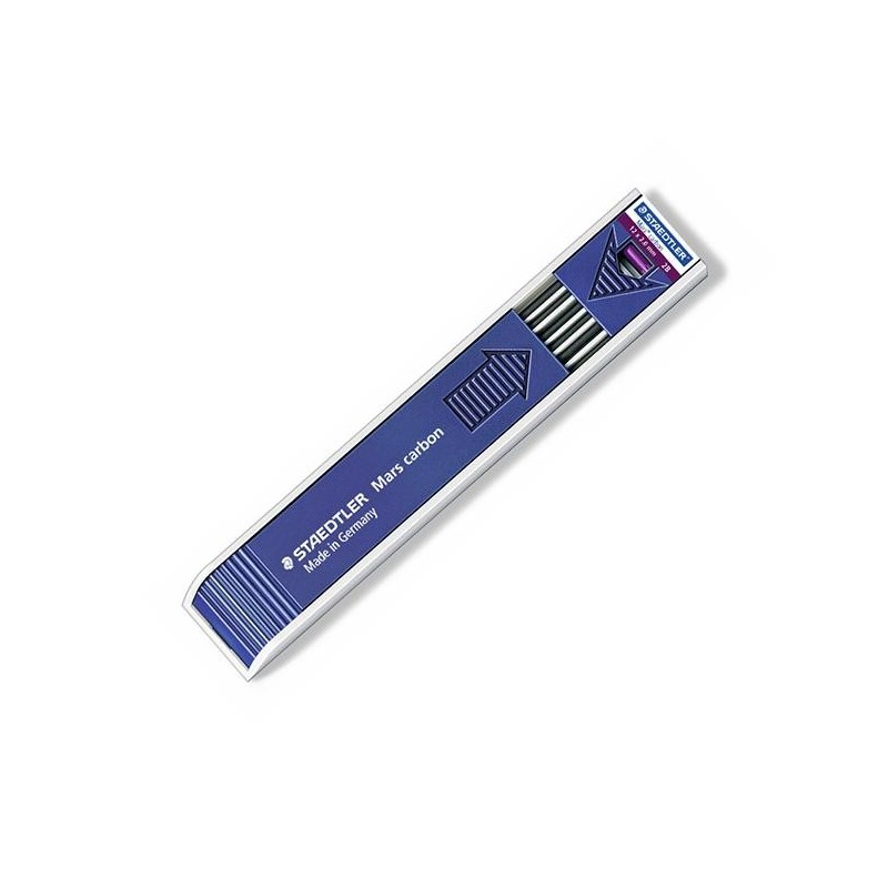 Tubo 12 minas Staedtler Mars Micro - Mina 2 mm - Dureza 2B Tubo 12 minas Staedtler Mars Micro - Mina 2 mm - Dureza 2B