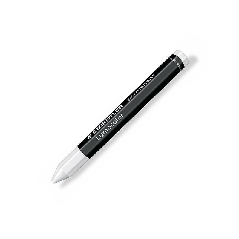 Cera Staedtler Lumocolor hexagonal permanente Blanco Cera Staedtler Lumocolor hexagonal permanente Blanco