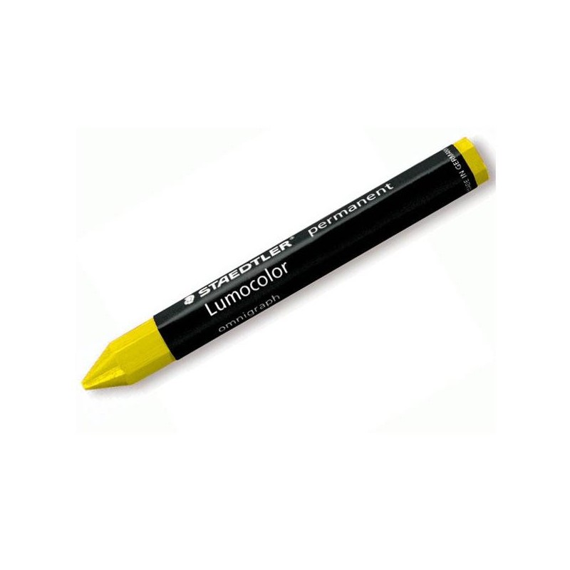 Cera Staedtler Lumocolor hexagonal permanente Amarillo Cera Staedtler Lumocolor hexagonal permanente Amarillo
