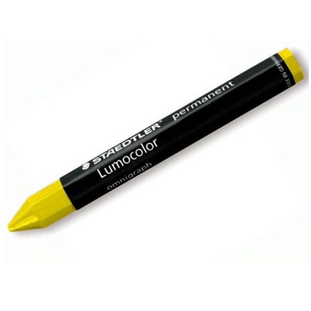 Cera Staedtler Lumocolor hexagonal permanente Amarillo