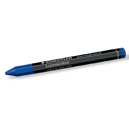 Cera Staedtler Lumocolor hexagonal permanente Azul