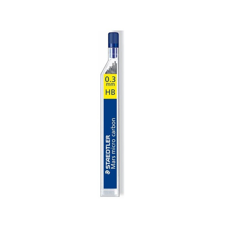 Tubo 12 minas Staedtler Mars Micro - Mina 0,3 mm - Dureza HB Tubo 12 minas Staedtler Mars Micro - Mina 0,3 mm - Dureza HB