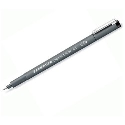 Rotulador calibrado Staedtler Pigment Liner 308 - Trazo 0,1 mm - Colo negro