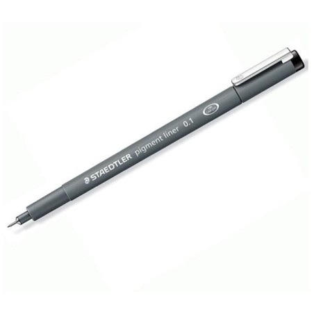 Rotulador calibrado Staedtler Pigment Liner 308 - Trazo 0,1 mm - Colo negro