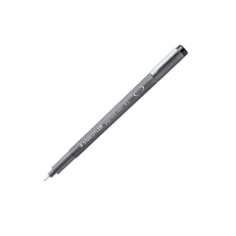 Rotulador calibrado Staedtler Pigment Liner - Trazo 0,2 mm - Color negro Rotulador calibrado Staedtler Pigment Liner - Trazo 0,2 mm - Color negro