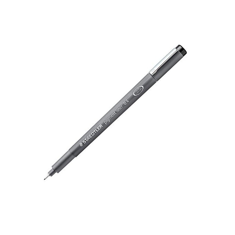 Rotulador calibrado Staedtler Pigment Liner - Trazo 0,4 mm - Color negro Rotulador calibrado Staedtler Pigment Liner - Trazo 0,4 mm - Color negro
