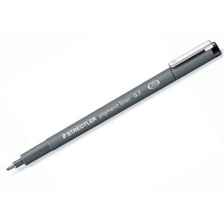 Rotulador calibrado Staedtler Pigment Liner 308 - Trazo 0,7 mm - Colo negro