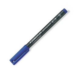 Marcador permanente Staedtler Lumocolor - Punta 0,4 mm - Color azul