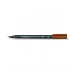 Rotulador permanente Staedtler Lumocolor trazo 1mm marrón