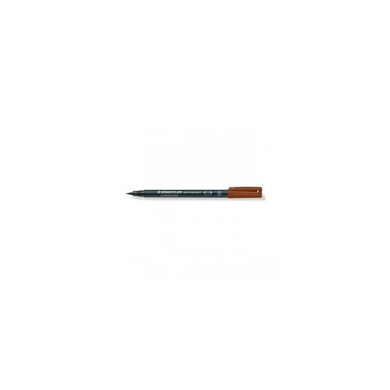 Rotulador permanente Staedtler Lumocolor trazo 1mm marrón
