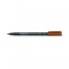 Rotulador permanente Staedtler Lumocolor trazo 1mm marrón