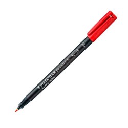 Marcador permanente Staedtler Lumocolor - Punta 0,6 mm - Color rojo