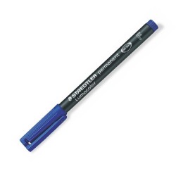 Marcador permanente Staedtler Lumocolor - Punta 0,6 mm - Color azul